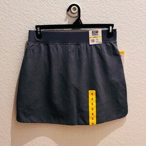 32 Degrees Women's Active Pull-On Skort, Heather Hero Navy, Sz S Built in Short